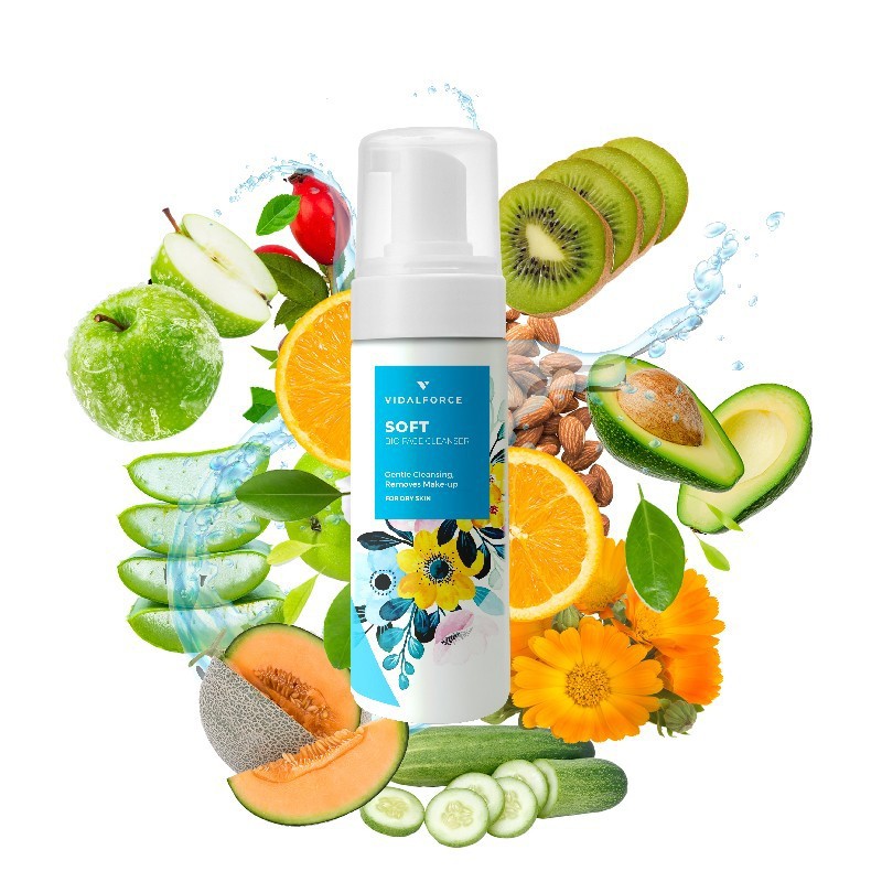 SOFT. Detergente Viso e Struccante per Pelle Secca o Normale - 1