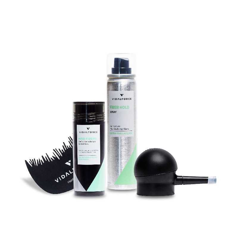 Starter Pack. Fibre Capillari 30gr + Fibre Capillari 5gr + Fissante + Pompa - 1