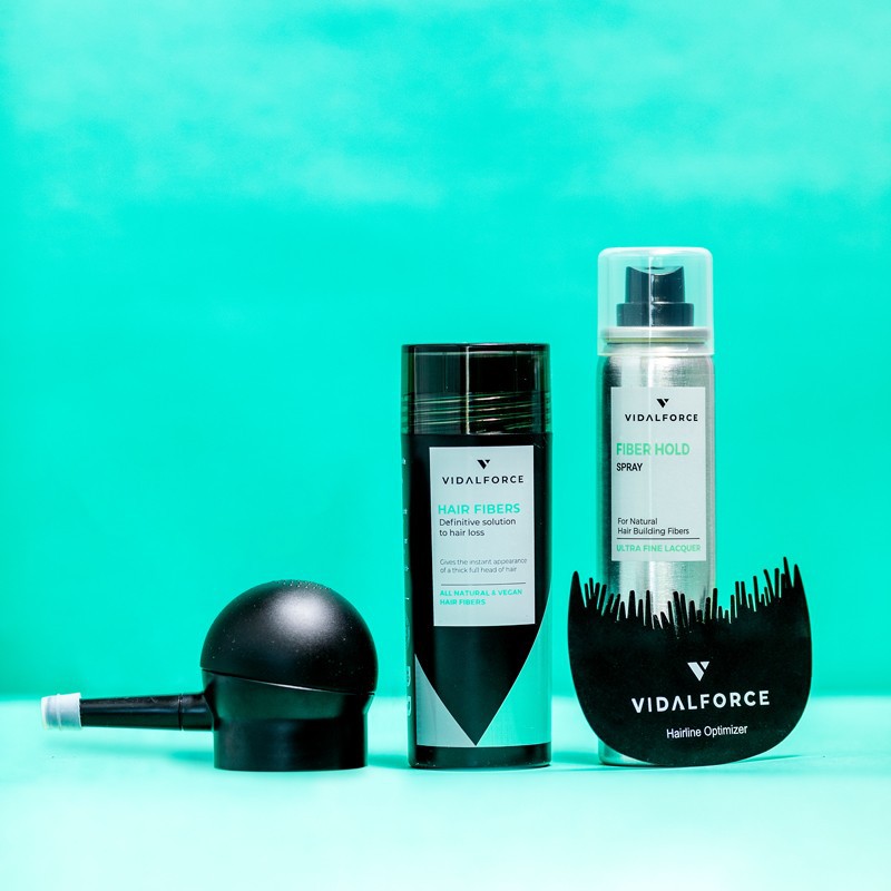 Starter Pack. Hair Fibers 30gr + Fixative + Pump + Optimizer - 2