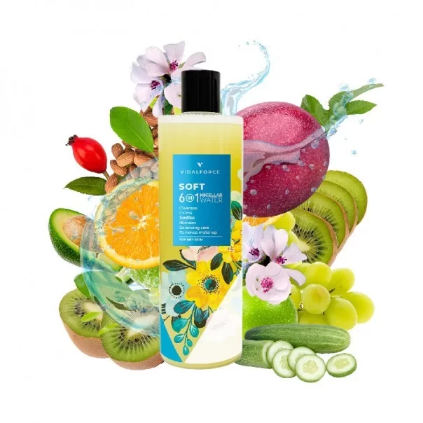 SOFT MICELAR. Limpiador Facial y Desmaquillante Piel Seca o Normal - 1