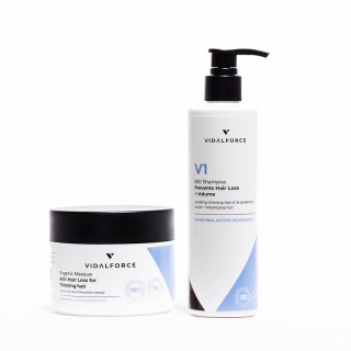 Shampoo V1 + Masker, BIO Anti-Haaruitval Preventiepakket - 1