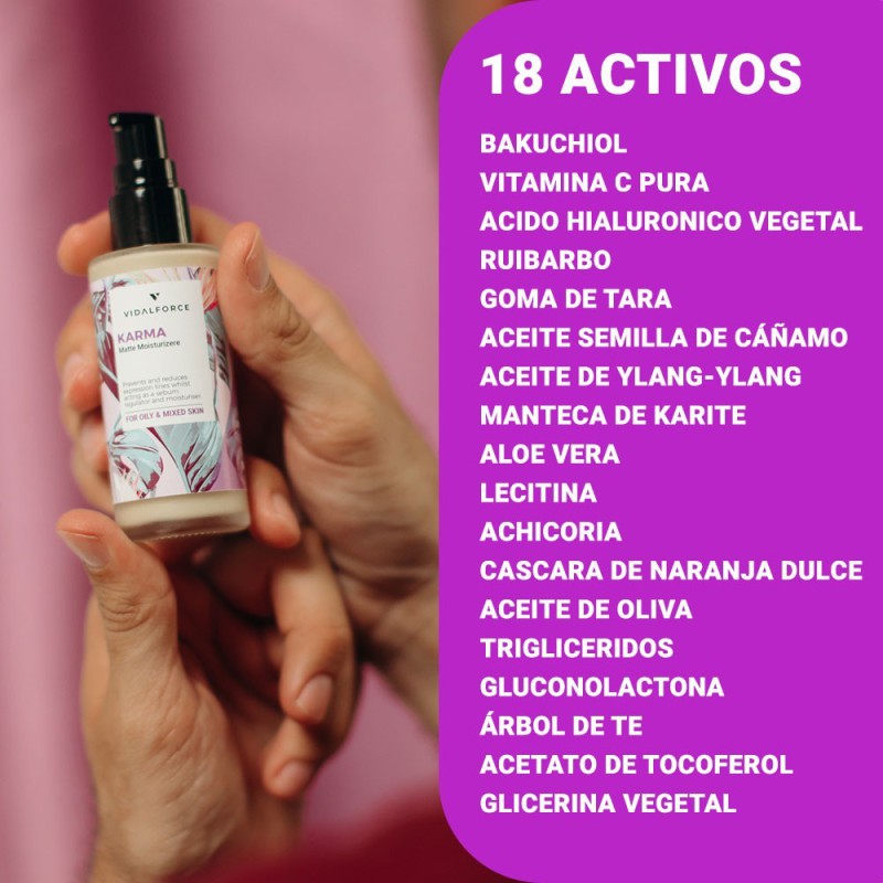 KARMA. Crema Facial Activa piel Mixta o Grasa - 4