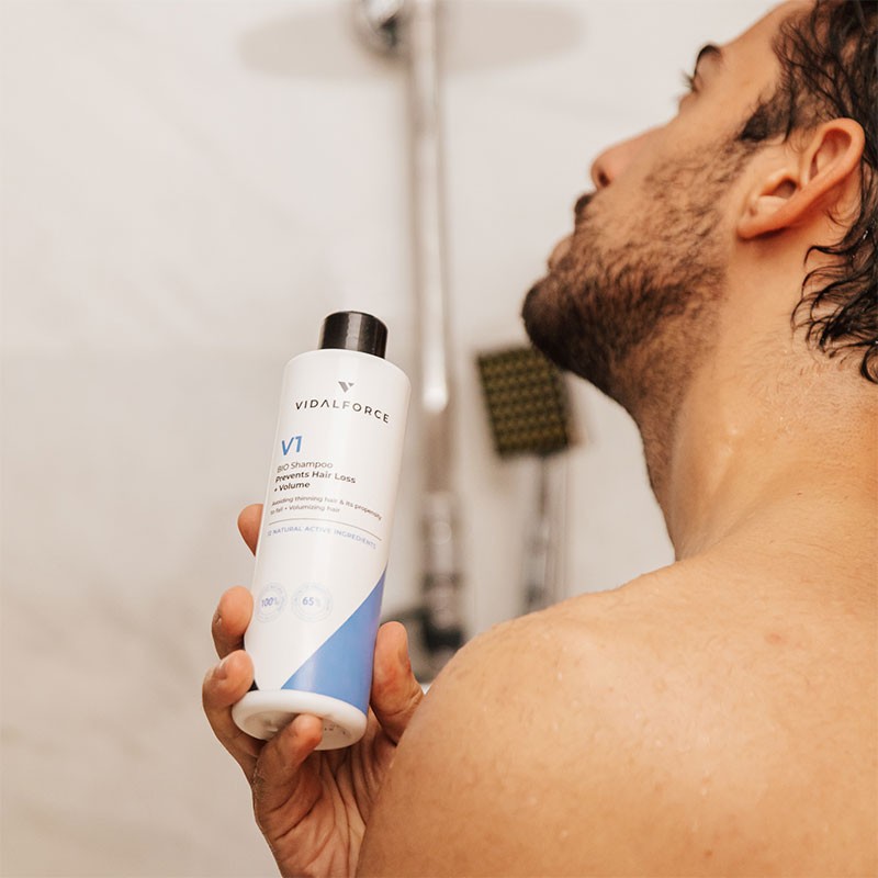 V1 Shampoo for early signs of hair loss and volumizer - 2