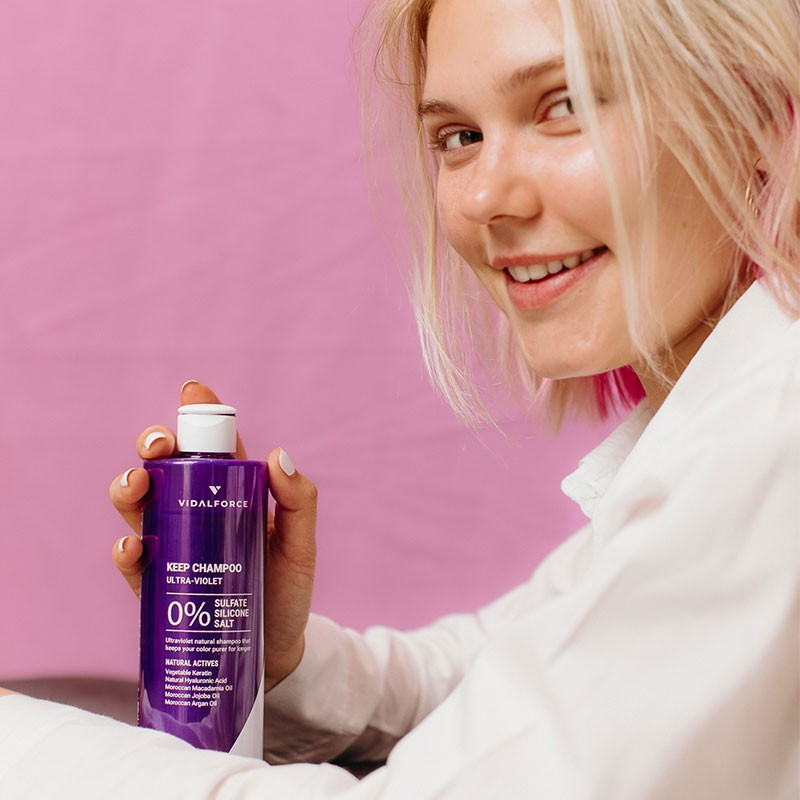 KEEP Champu Violeta Natural Sin Sulfatos, Sin Siliconas y Sin Sal - 2
