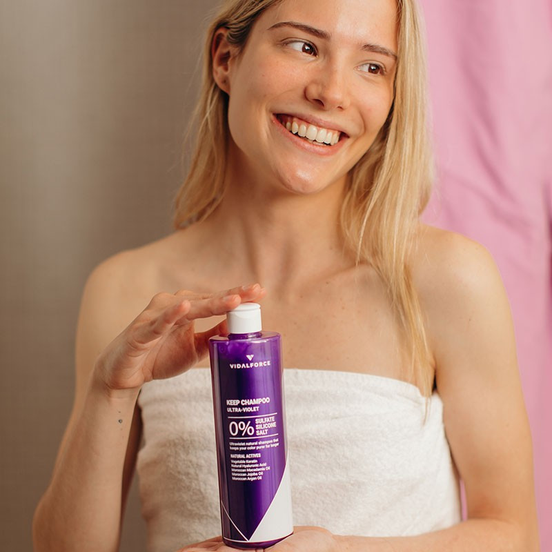 KEEP Champu Violeta Natural Sin Sulfatos, Sin Siliconas y Sin Sal - 3