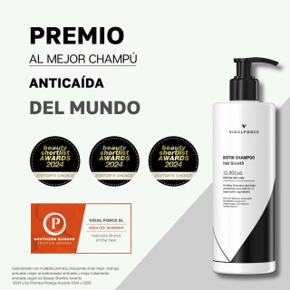 Champú Biotina 10000 mcg con 12 Activos 400ml - 4