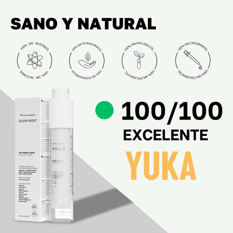 GLOW NIGHT Crema de noche Antiedad