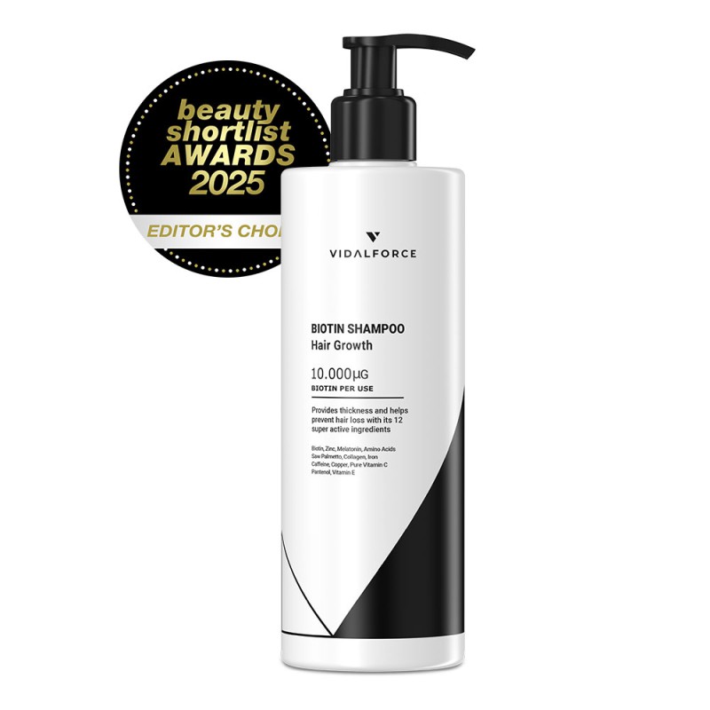 Shampoo Biotina 10000 mcg con 12 Attivi 400ml - 1