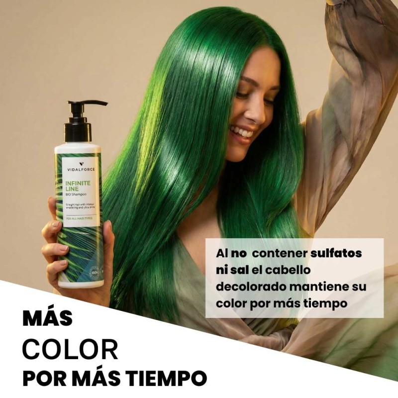 Infinite Line Shampoo Efeito liso resultado profissional