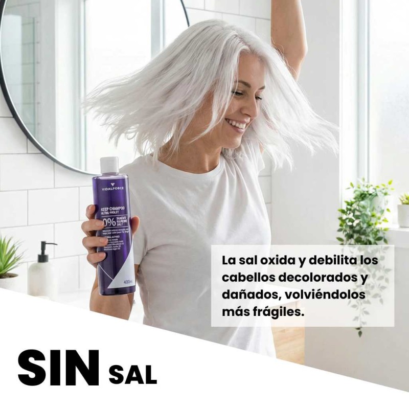 Champô Violeta Natural Sem Sultatos, Sem Silicones e Sem Sal