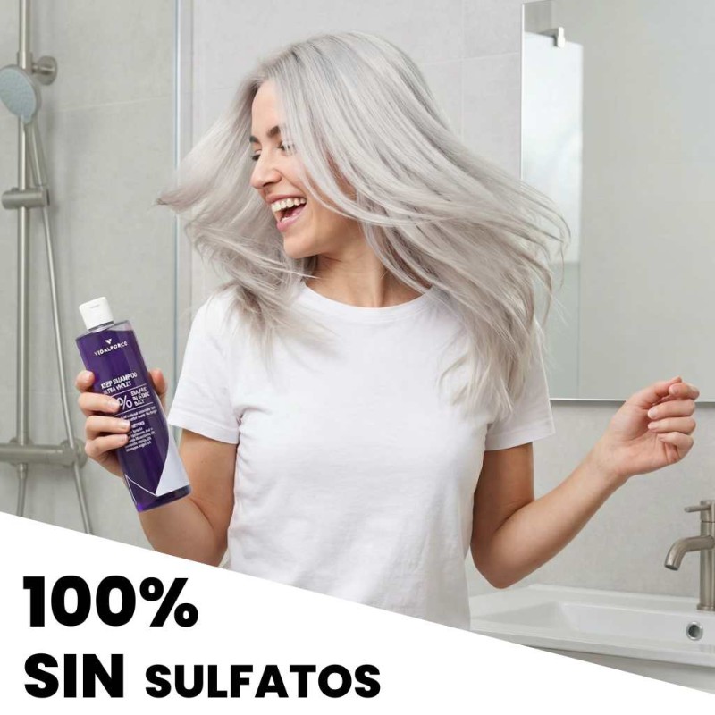 Shampoing Naturel Violet Sans Sulfates, Sans Silicones et Sans Sel