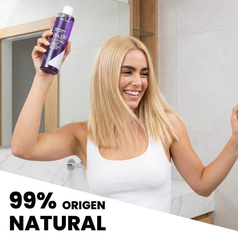 Natural Violet Shampoo Without Sulfates, Without Silicones and Without Salt