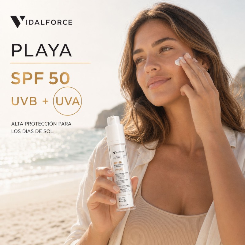 GLOW DAY Crema de día SPF 50 + Bioestimulación Peptídica - 5