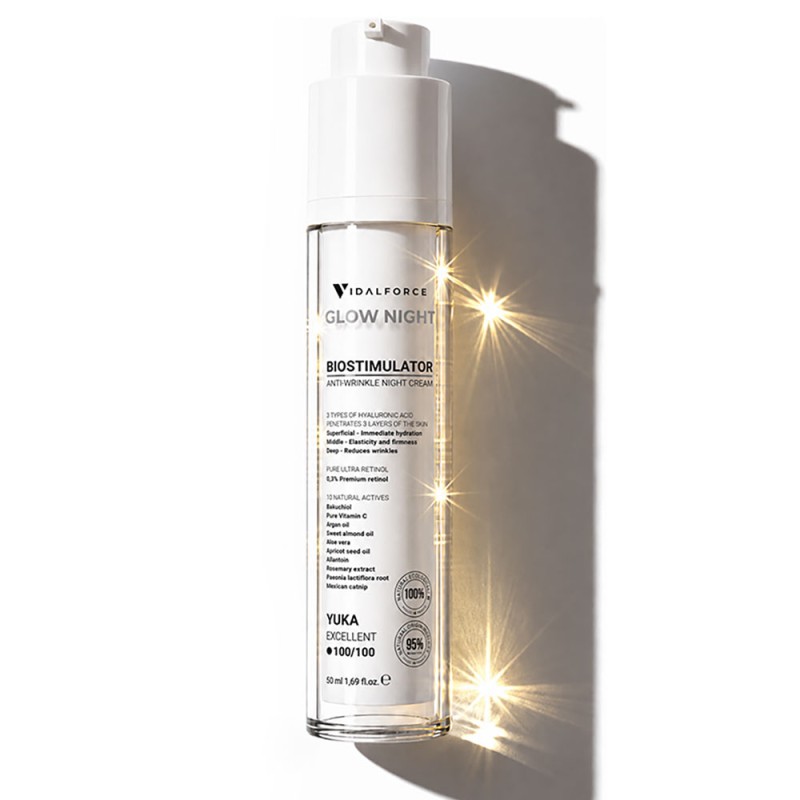 GLOW NIGHT Crema notturna Anti-età con Bio-stimolatori