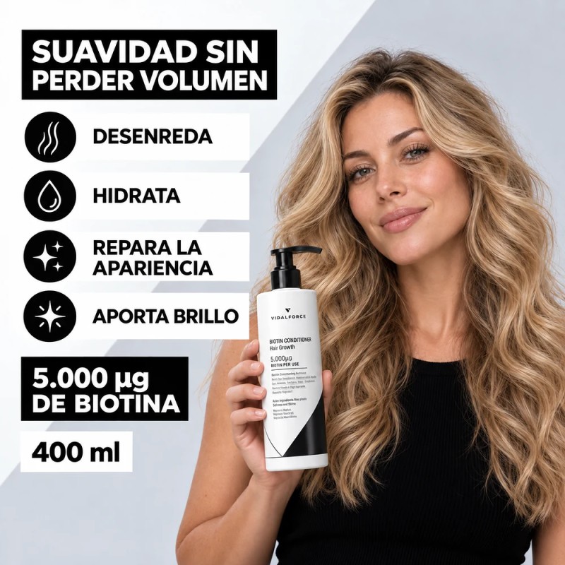 Conditioner with biotin 5000 mcg